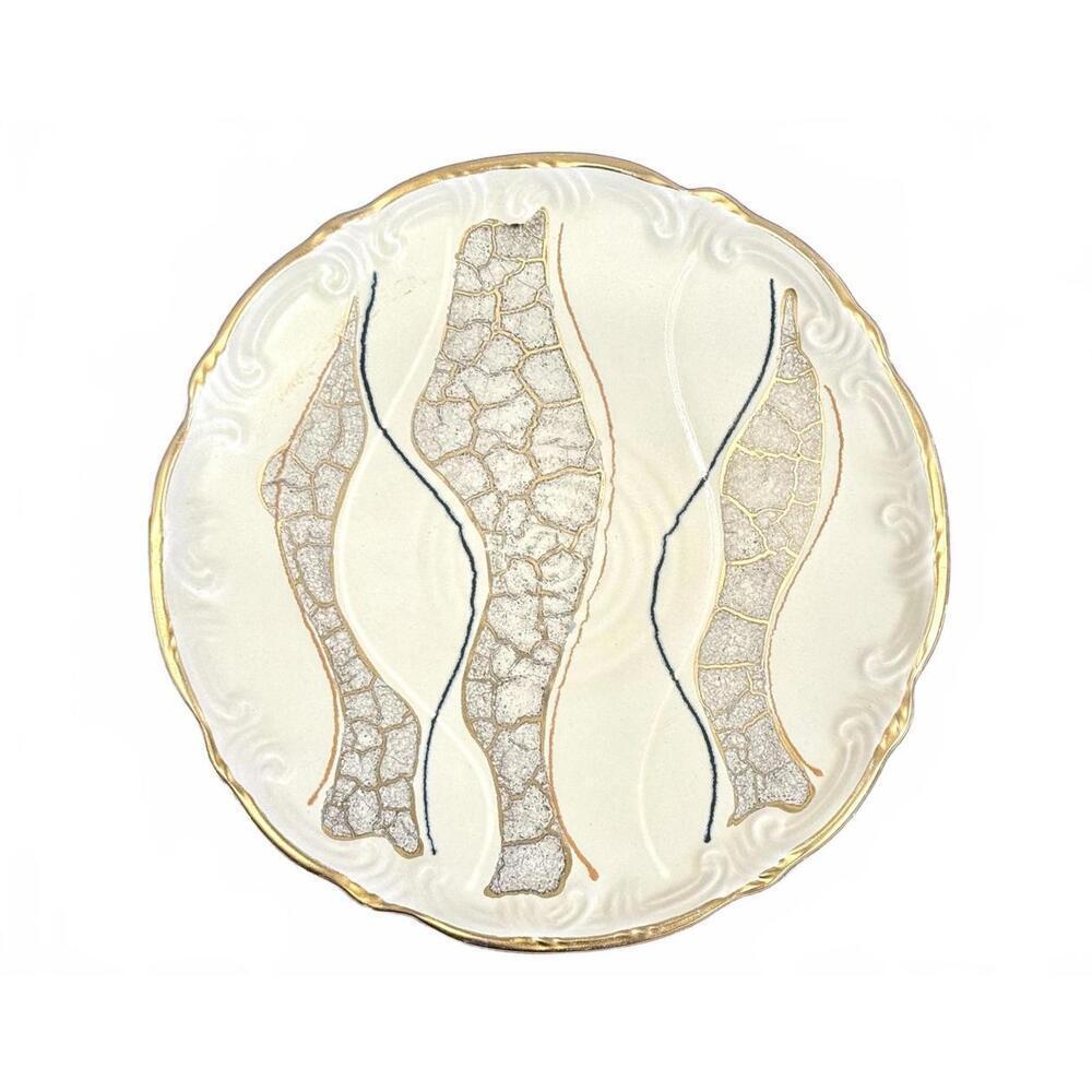 Vintage Dümler & Breiden Mid Century Decorative 12” Plate West Germany Keramik